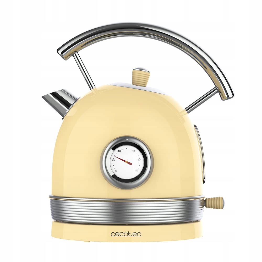 CECOTEC ThermoSense 420 Waterkoker 1,8L 2200W RVS Vintage Geel