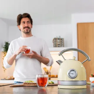 CECOTEC ThermoSense 420 Waterkoker 1,8L 2200W RVS Vintage Geel — miniatuur 4