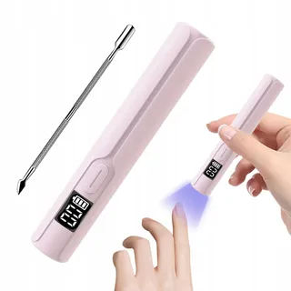 ASIMEBESTY Mini UV Nagellamp Draagbaar LED 3W Gel Roze — miniatuur 1