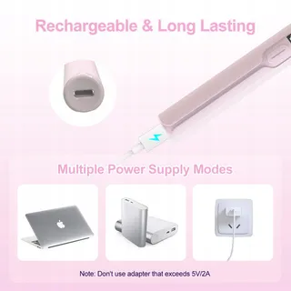 ASIMEBESTY Mini UV Nagellamp Draagbaar LED 3W Gel Roze — miniatuur 5