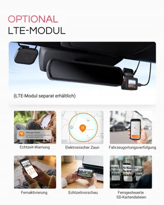 VANTRUE E1 Pro Dashcam 4K HDR GPS WiFi Nachtzicht 160° — miniatuur 8