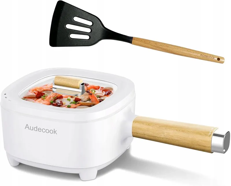 AUDECOOK Elektrische Pan 2L Keramische Coating Multicooker 350W/800W — foto 7
