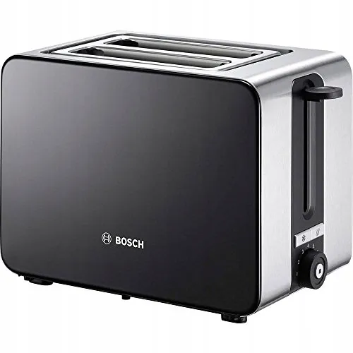 BOSCH ComfortLine Compacte Broodrooster 1050W Staal Zwart 2 Sneden — foto 2