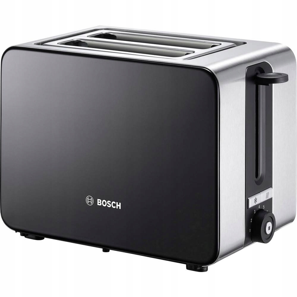BOSCH ComfortLine Compacte Broodrooster 1050W Staal Zwart 2 Sneden