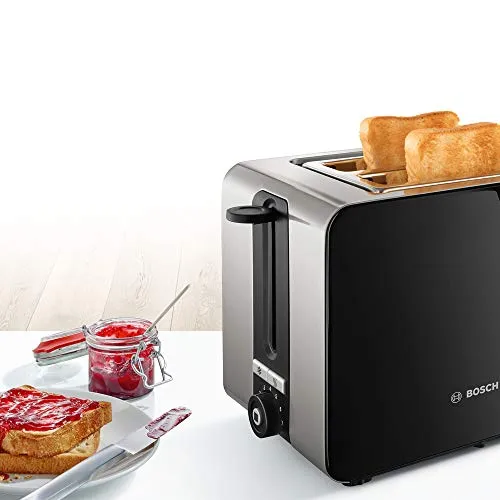 BOSCH ComfortLine Compacte Broodrooster 1050W Staal Zwart 2 Sneden — foto 5