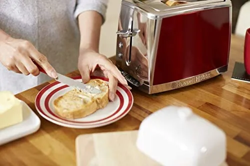 RUSSELL HOBBS Luna Broodrooster 2 Sneden RVS Rood 1550W β foto 8