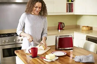 RUSSELL HOBBS Luna Broodrooster 2 Sneden RVS Rood 1550W — miniatuur 7