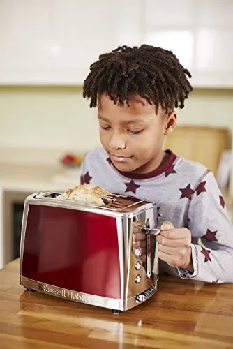 RUSSELL HOBBS Luna Broodrooster 2 Sneden RVS Rood 1550W β foto 6