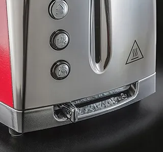 RUSSELL HOBBS Luna Broodrooster 2 Sneden RVS Rood 1550W — miniatuur 4