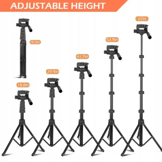 AUREDAY Statief 170cm Selfiestick met Afstandsbediening Telefoon Camera — miniatuur 3