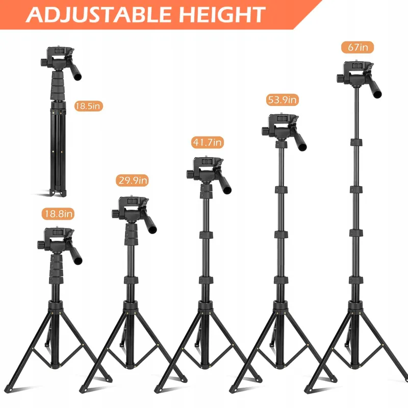 AUREDAY Statief 170cm Selfiestick met Afstandsbediening Telefoon Camera β foto 3
