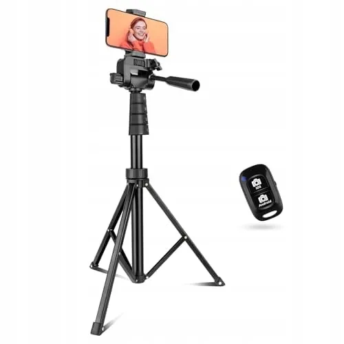 AUREDAY Statief 170cm Selfiestick met Afstandsbediening Telefoon Camera β foto 2