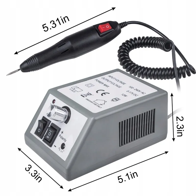 CREBEAU Elektrische Nagelfrees Set Manicure Pedicure 20000RPM — foto 5