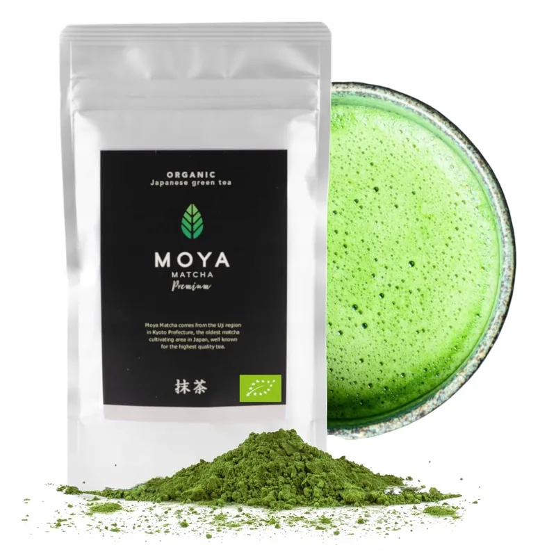 MOYA MATCHA Bio Groene Thee Poeder 100g Premium Ceremonieel — foto 1