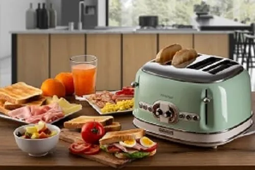 ARIETE Vintage 156 Broodrooster Retro 4 Sneden 1600W Groen — foto 9