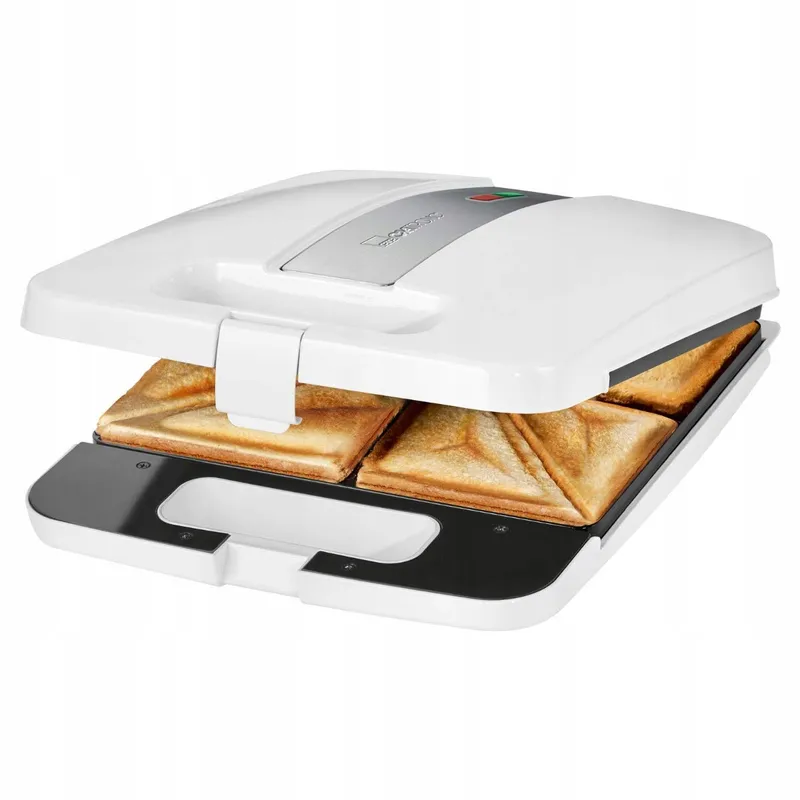 CLATRONIC ST 3629 Sandwichmaker 4 Sneden Driehoekig 1200W Wit — foto 2