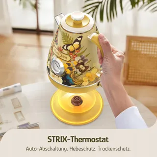 HAZEL QUINN Retro Waterkoker RVS BPA-vrij Auto-uit — miniatuur 3