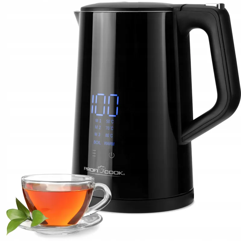 PROFICOOK Waterkoker 1,7L Temperatuurregeling 50-100°C BPA-vrij — foto 1