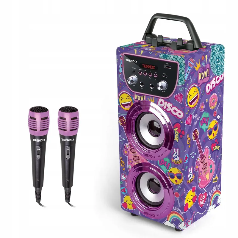 TRENDIX Top Singer Karaoke Kinderen Roze 2 Microfoons USB Bluetooth — foto 1