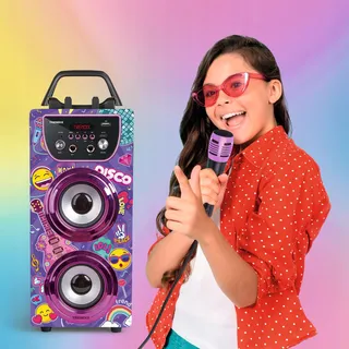 TRENDIX Top Singer Karaoke Kinderen Roze 2 Microfoons USB Bluetooth — miniatuur 4