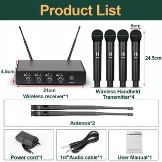 DEPUSHENG R5 Professioneel Draadloos UHF Microfoonsysteem Voor Karaoke — miniatuur 9