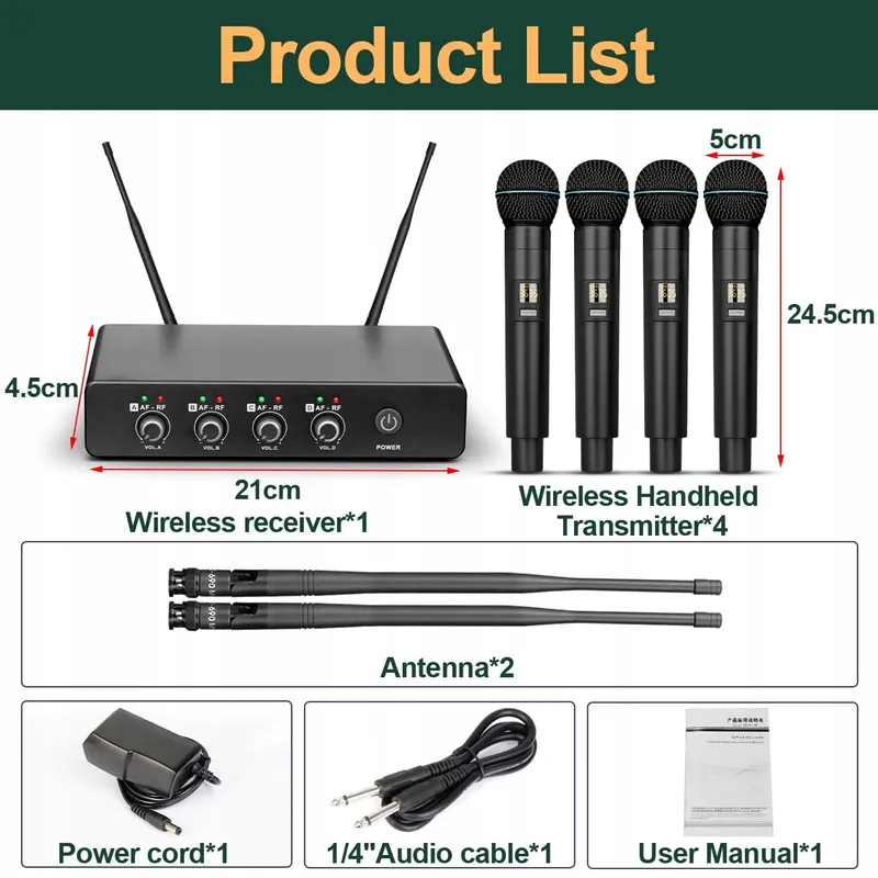 DEPUSHENG R5 Professioneel Draadloos UHF Microfoonsysteem Voor Karaoke — foto 9