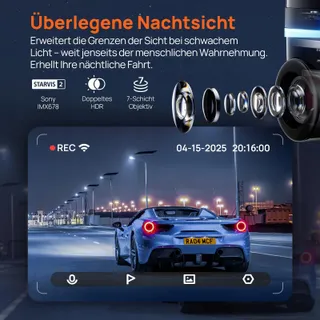 70MAI Dash Cam 4K Omni 360° Voor Achter GPS WiFi AI Nachtzicht — miniatuur 3