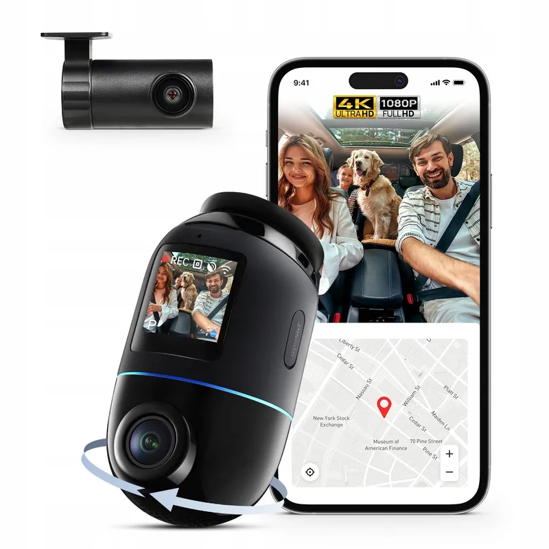 70MAI Dash Cam 4K Omni 360° Voor Achter GPS WiFi AI Nachtzicht — foto 1