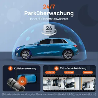 70MAI Dash Cam 4K Omni 360° Voor Achter GPS WiFi AI Nachtzicht — miniatuur 4