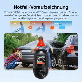 70MAI Dash Cam 4K Omni 360° Voor Achter GPS WiFi AI Nachtzicht — miniatuur 8