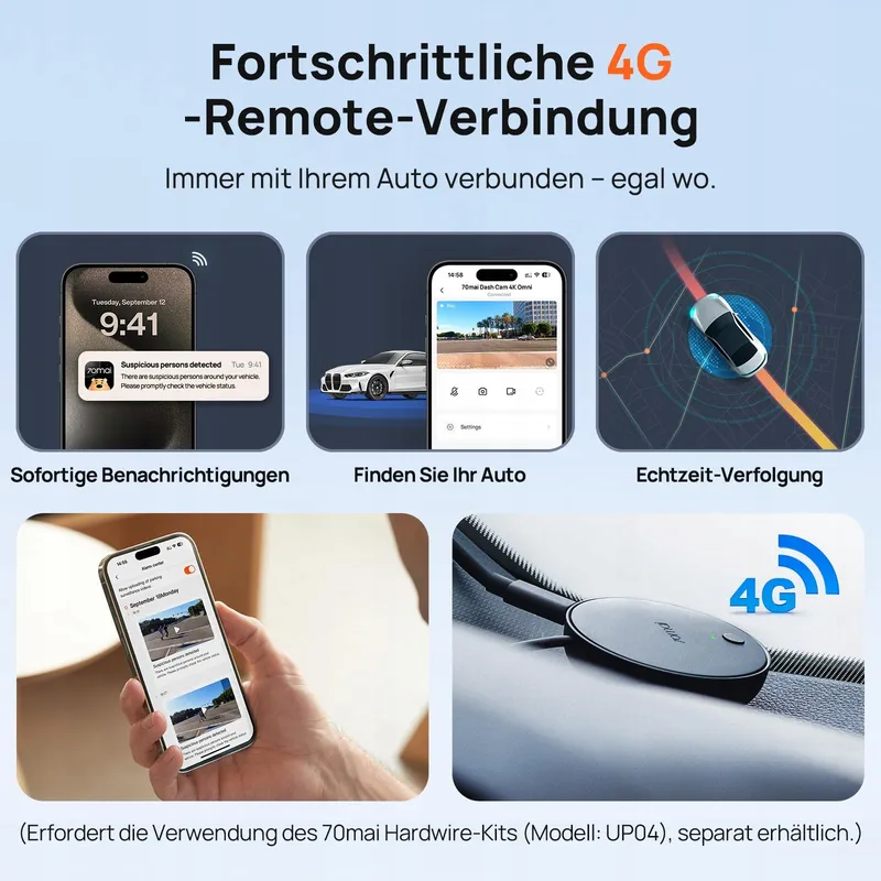 70MAI Dash Cam 4K Omni 360° Voor Achter GPS WiFi AI Nachtzicht — foto 6