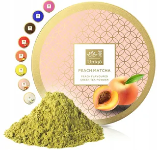 TEA UNIQO Matcha Groene Thee Perzik Smaak Voor Drankjes En Desserts