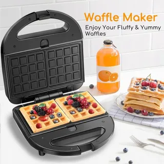 SOKANY 6-in-1 750W Sandwichmaker Wafelijzer Grill Donutmaker — miniatuur 6