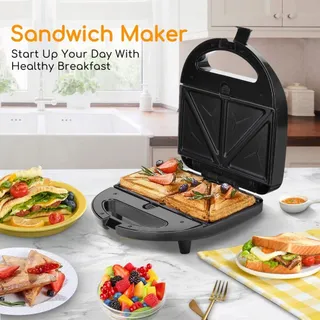 SOKANY 6-in-1 750W Sandwichmaker Wafelijzer Grill Donutmaker — miniatuur 5