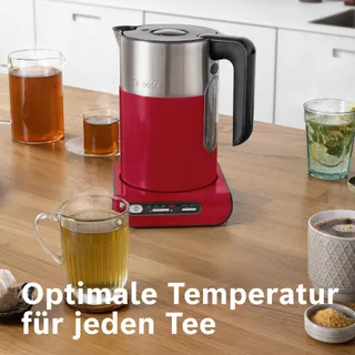 BOSCH Styline TWK8614P Waterkoker 1,5L 2400W Temperatuurkeuze Rood — miniatuur 5