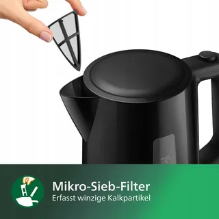 PHILIPS Waterkoker 1,7L Draaivoet Controle-indicator Zwart — miniatuur 4