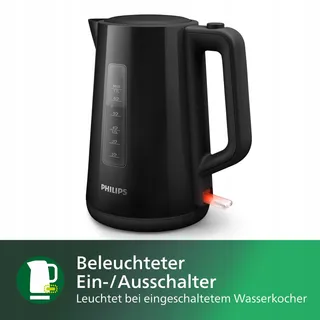 PHILIPS Waterkoker 1,7L Draaivoet Controle-indicator Zwart — miniatuur 6