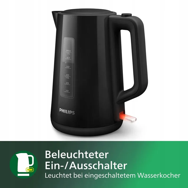 PHILIPS Waterkoker 1,7L Draaivoet Controle-indicator Zwart — foto 6
