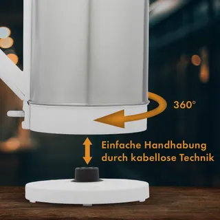 CLATRONIC Waterkoker 1,5L 2200W Automatische Uitschakeling Wit Inox — miniatuur 6