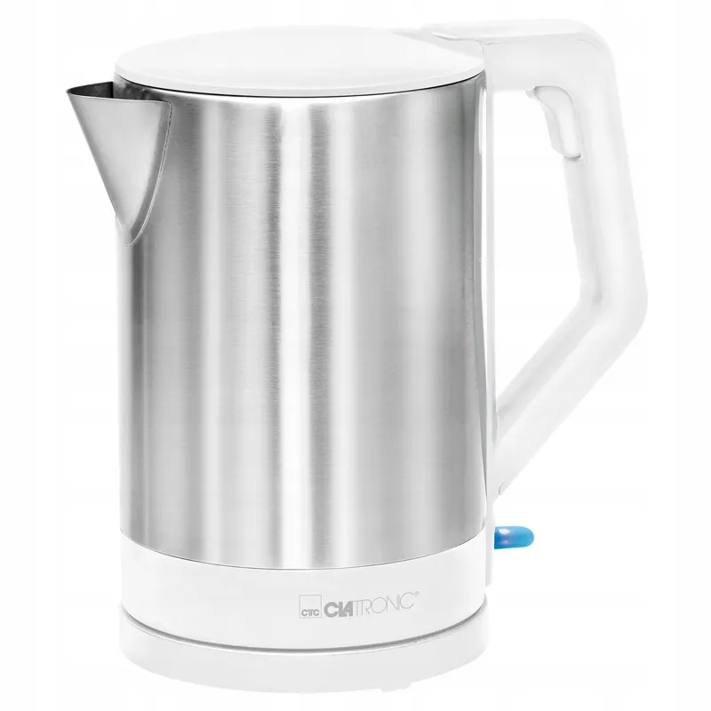 CLATRONIC Waterkoker 1,5L 2200W Automatische Uitschakeling Wit Inox — foto 1