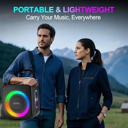 Karaokemachine Bluetooth Speaker 30W Microfoons RGB Party — foto 7