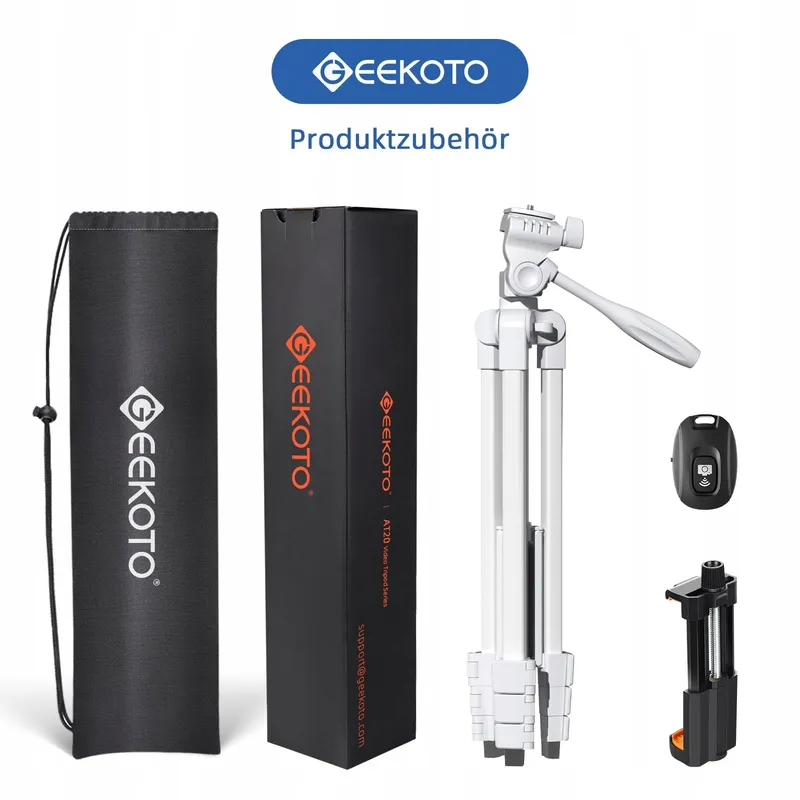 GEEKOTO Statief Smartphone 55" 360° Voor Camera's — foto 6