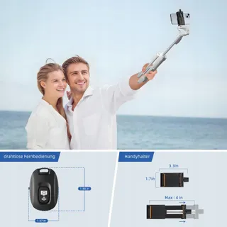 GEEKOTO Statief Smartphone 55" 360° Voor Camera's — miniatuur 4
