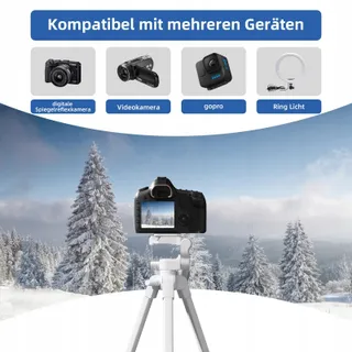 GEEKOTO Statief Smartphone 55" 360° Voor Camera's — miniatuur 5