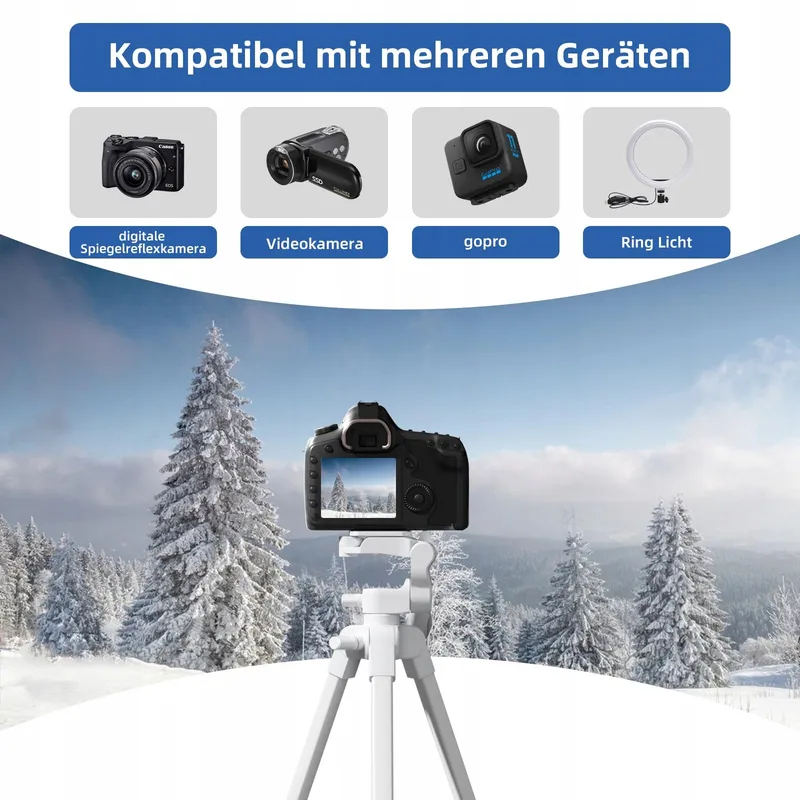 GEEKOTO Statief Smartphone 55" 360° Voor Camera's — foto 5