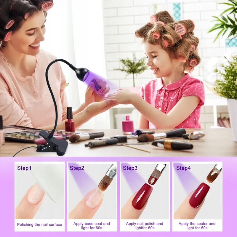 SOODYOOW UV Lamp 3W Voor Gelnagels Mini Nageldroger — foto 5
