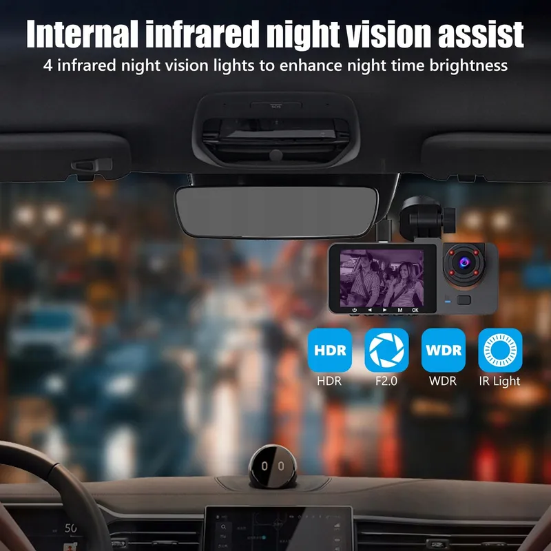 ROTRES Dashcam 4K 1080P Voor Achter Binnen 32GB SD — foto 7