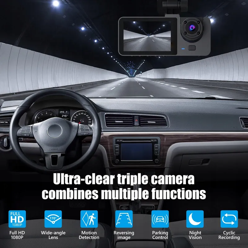 ROTRES Dashcam 4K 1080P Voor Achter Binnen 32GB SD — foto 2