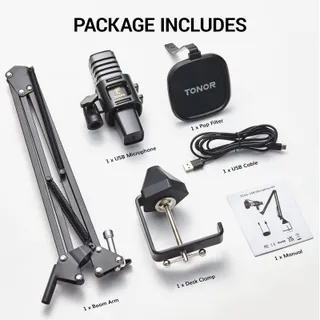 TONOR USB Microfoon Gaming Podcast Streaming YouTube Twitch PS4 PS5 — miniatuur 7