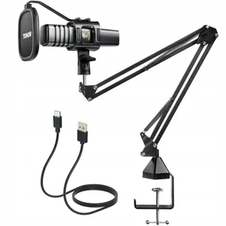 TONOR USB Microfoon Gaming Podcast Streaming YouTube Twitch PS4 PS5 — miniatuur 1